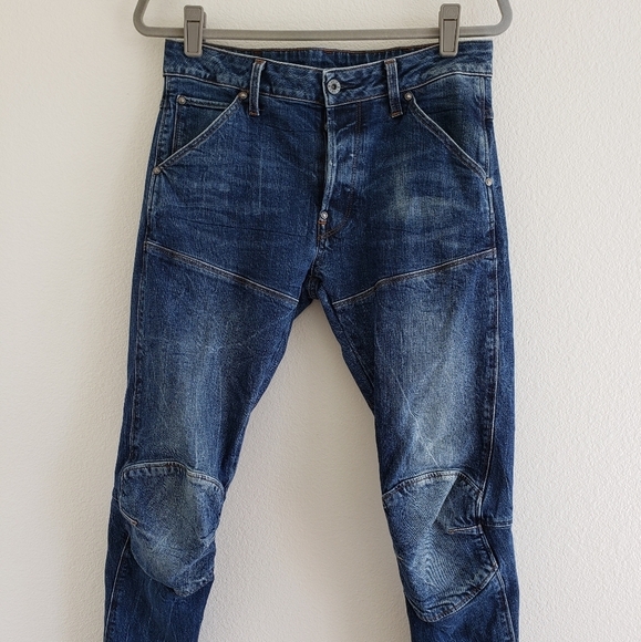 G-Star Raw 5620 3D Deconstructed Tapered Fit Mid Wash Jeans size 30 - Picture 4 of 16